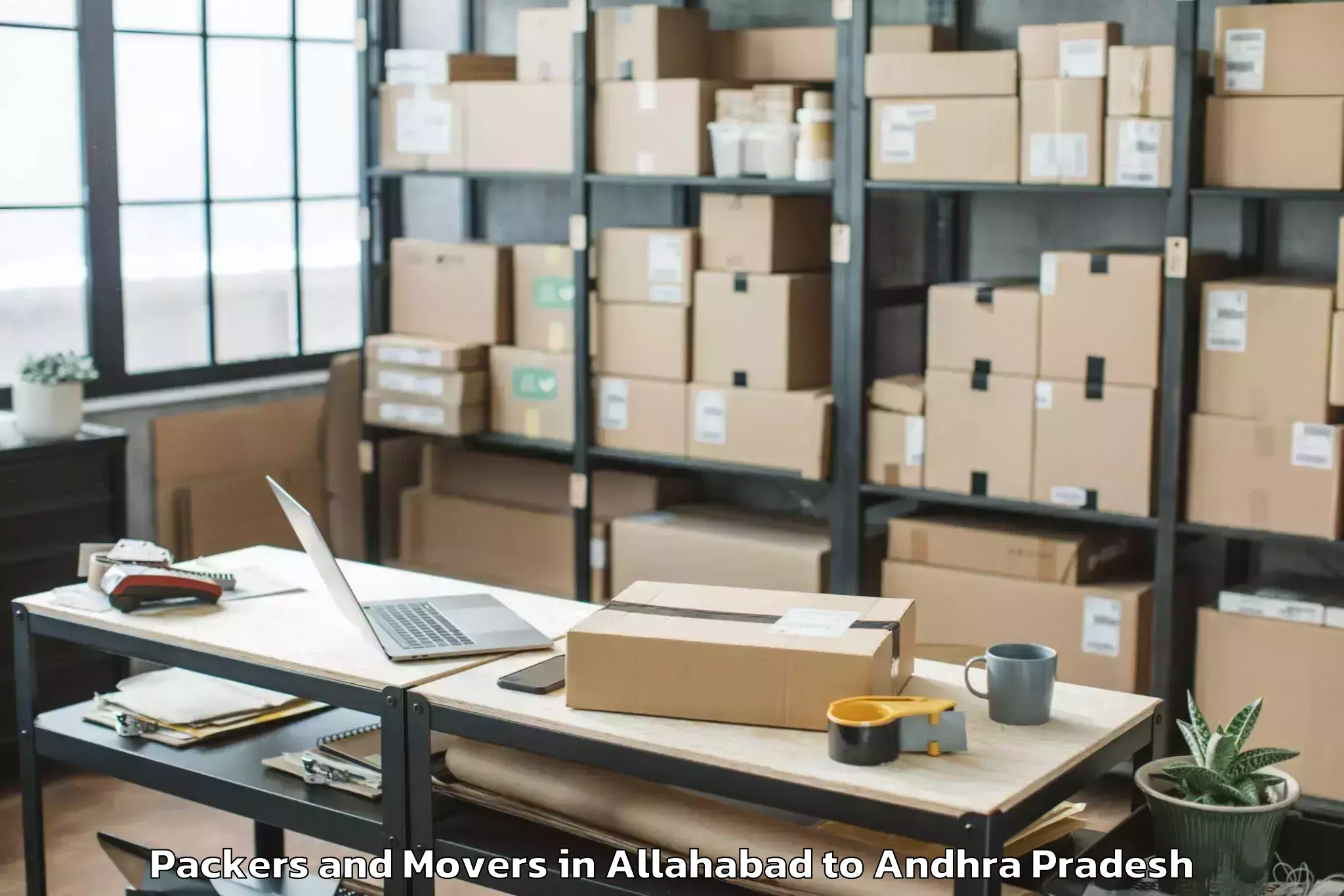 Professional Allahabad to Kanuru Packers And Movers